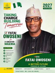 Breaking: Owoseni Withdraws From Accord Primary, Says party being manipulated