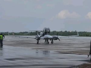 BREAKING: Oyo Security Surveillance Aircraft Finally Lands At Ibadan Airport