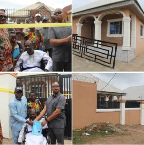 PHOTOS: Makinde Fulfills Promise, Gives House, Wheelchair to PWD in Ibadan 