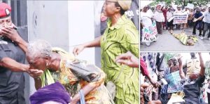 Tension as police teargas pensioners over unpaid benefits in Lagos
